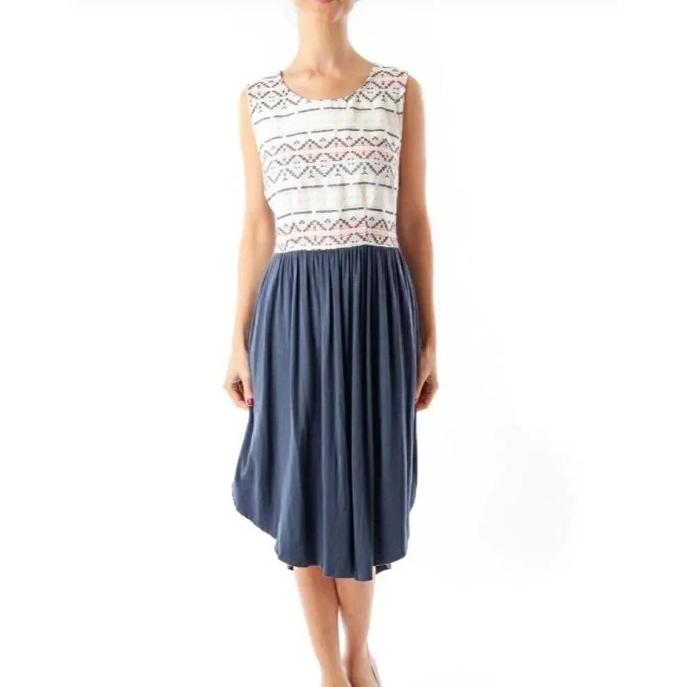Anthropologie Dolan Embroidered Sabado Southwestern Casual Dress, Size Small